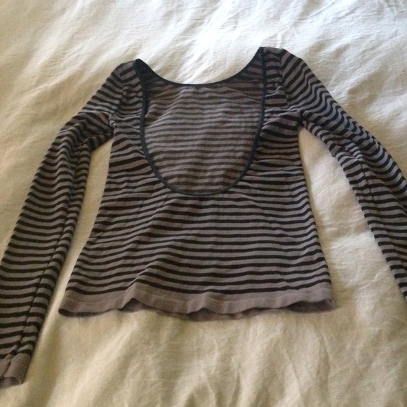 Free People striped low back top-XS/S - Picture 3 of 6